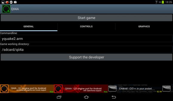 Обзор портированных приложений на Android. Выпуск 4: Quake II
