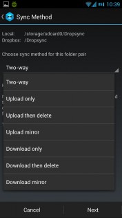 Dropsync – автосинхронизация с Dropbox 7.2.2. Скриншот 7